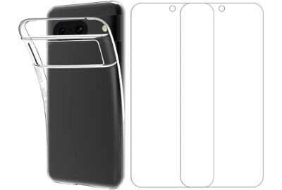 Pack ESSENTIELB Google Pixel 8A coque + verre trempé x2