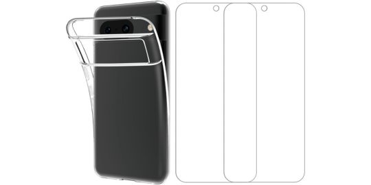 Pack ESSENTIELB Google Pixel 8A coque + verre trempé x2