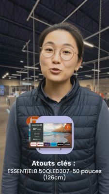 Voir la vidéo pour TV QLED ESSENTIELB 50QLED307-50 pouces (126cm)