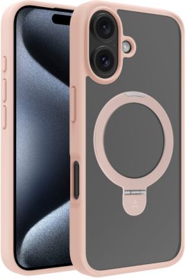 Coque ADEQWAT iPhone 16 magnétique Rose avec support