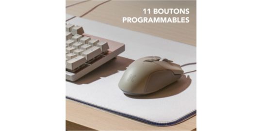 Souris Gamer Filaire SKILLKORP M15 BLANCHE V2