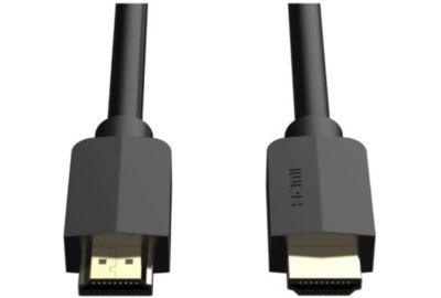 Câble HDMI ESSENTIELB x2 HDMI 2M noir droit 2.0