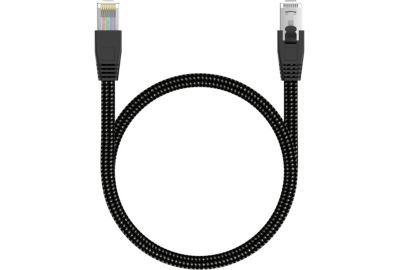 Câble Ethernet ADEQWAT 5M Droit CAT8 noir