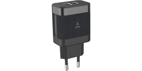 Chargeur secteu ADEQWAT USB-A + USB-C 45W Noir