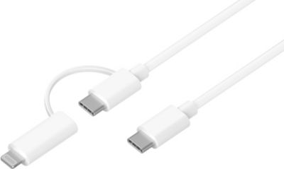 Câble Lightning ESSENTIELB 2 en 1 vers USB-C + Lightning