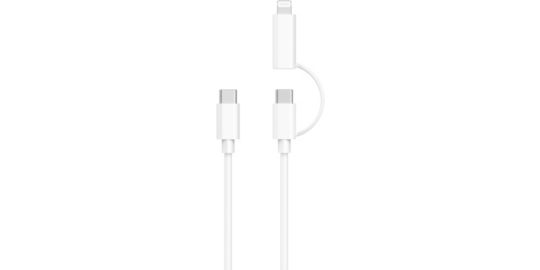 Câble Lightning ESSENTIELB 2 en 1 vers USB-C + Lightning