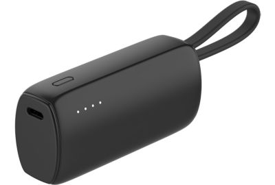 Batterie externe ESSENTIELB 5 000 mAh avec cable USB-C intégré