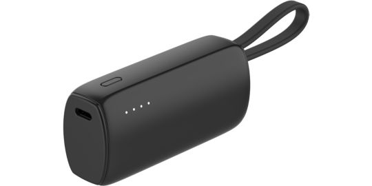 Batterie externe ESSENTIELB 5 000 mAh avec cable USB-C intégré