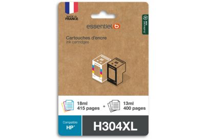 Cartouche ESSENTIELB H304 XL NOIR + 3 couleurs