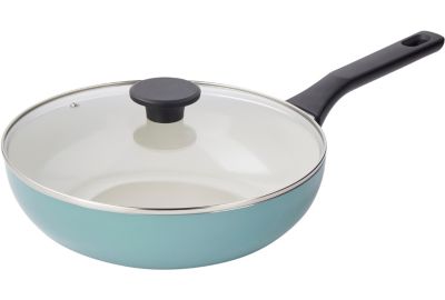 Sauteuse ESSENTIELB 28cm avec couvercle vert
