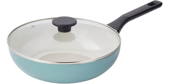 Sauteuse ESSENTIELB 28cm avec couvercle vert