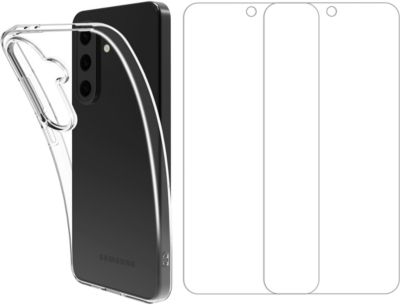 Pack ESSENTIELB Samsung A36 A56  coque + verre trempé