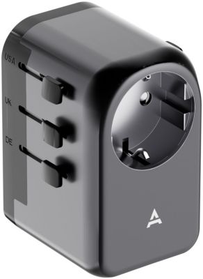 Adaptateur de voyage ADEQWAT 65W universel EU UK US ASIE