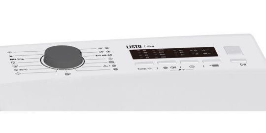 Lave linge top LISTO LT612L1b