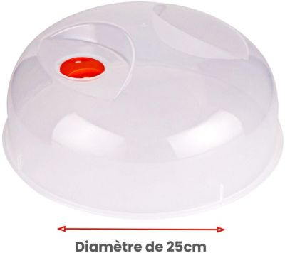 Cloche anti-projections ESSENTIELB pour micro-ondes 25cm