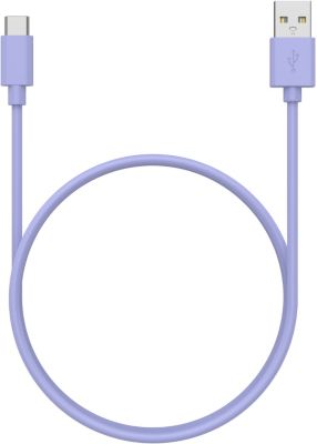 Câble de charge ESSENTIELB USB-A 1M vers USB-C Violet