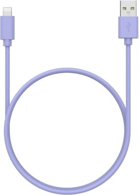 Câble de charge ESSENTIELB USB-A 1M vers Lightning Violet