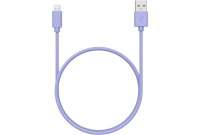 Câble de charge ESSENTIELB USB-A 1M vers Lightning Violet