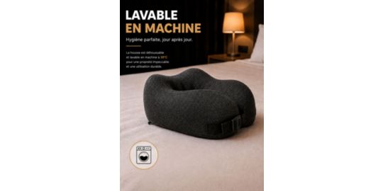 Coussin de voyage GO TRAVEL Dreamer noir