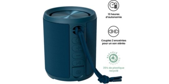 Enceinte portable ESSENTIELB SB70 mini bleue