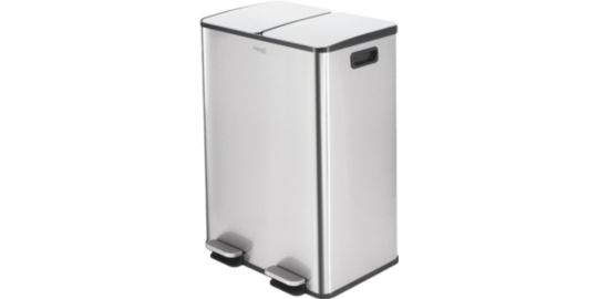 Poubelle tri sélectif MIOGO Tri selectif 60L inox