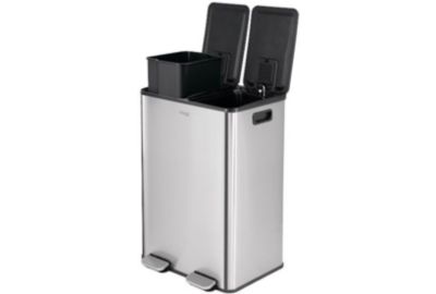 Poubelle tri sélectif MIOGO Tri selectif 60L inox
