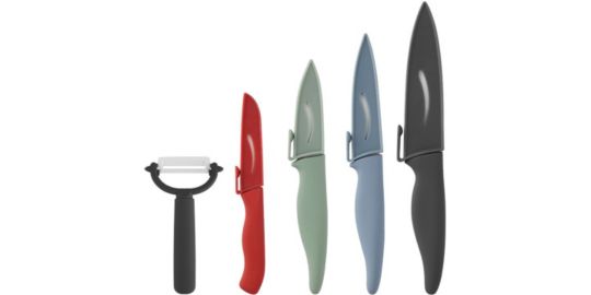 Set de couteaux ESSENTIELB 4 couteaux + 1 eplucheur
