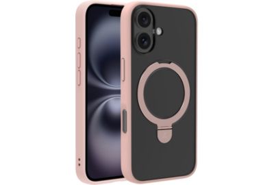 Coque ADEQWAT iPhone 17 magnétique stand Rose
