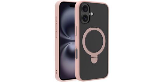 Coque ADEQWAT iPhone 17 magnétique stand Rose