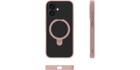 Coque ADEQWAT iPhone 17 magnétique stand Rose