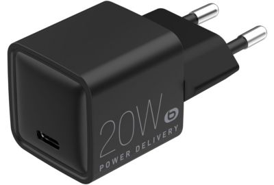 Chargeur ESSENTIELB USB-C 20W PowerDelivery Noir
