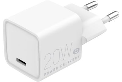 Chargeur + câble ESSENTIELB USB-C 20W + Câble lightning Blanc