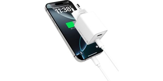 Chargeur ESSENTIELB USB-A + USB-C 32W Blanc