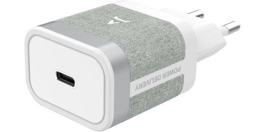 Chargeur + câble ADEQWAT USB-C 35W + Câble USB-C 1M Blanc