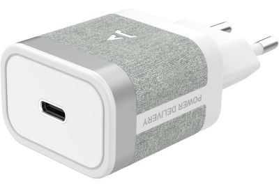 Chargeur + câble ADEQWAT USB-C 35W + Câble lightning 1M Noir