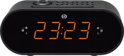 Radio réveil ESSENTIELB RRVP-200 noir Radio réveil ESSENTIELB RRVP-200 noir