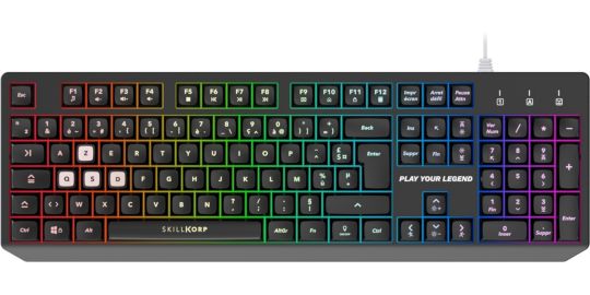 Clavier gamer SKILLKORP K5 Noir Membrane Access
