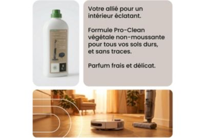 Détergent ESSENTIELB Nettoyant Sol et Solution Universelle 1L pour Aspirateur Robot Laveur et Balai Laveur
