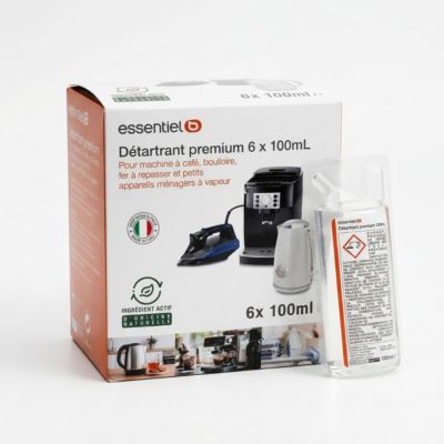 Détartrant ESSENTIELB Premium 6x100mL - idéal expresso broyeur - efficace contre le calcaire