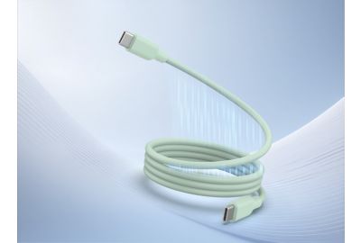 Câble de charge ESSENTIELB vers USB-C silicone magnétique 1M Vert