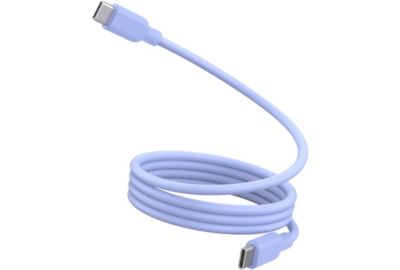 Câble de charge ESSENTIELB vers USB-C silicone magnétique1M Violet