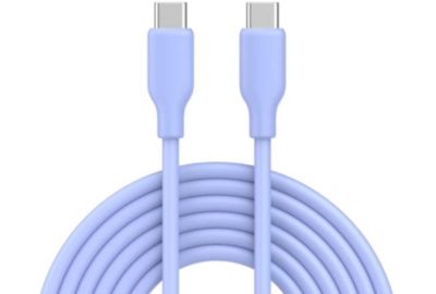 Câble de charge ESSENTIELB vers USB-C silicone 2M Violet