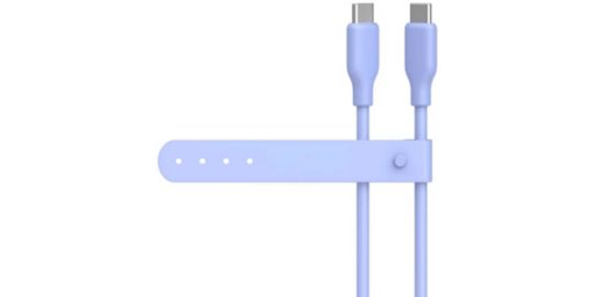 Câble de charge ESSENTIELB vers USB-C silicone 2M Violet