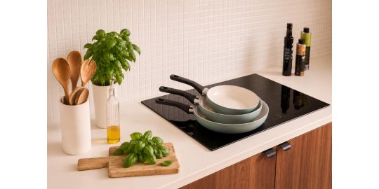Batterie de cuisine ESSENTIELB 3 poeles céramique 20-24-28cm