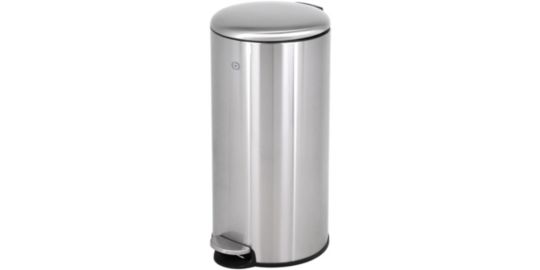 Poubelle manuelle ESSENTIELB ronde 30L avec pedale