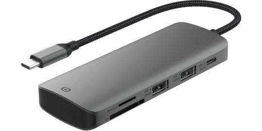 Hub USB C ESSENTIELB 7 en 1 2 USB-A + 3 USB-C + 2 ports SD