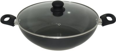 Wok ESSENTIELB 32cm céramique noir