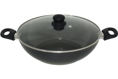 Wok ESSENTIELB 32cm céramique noir