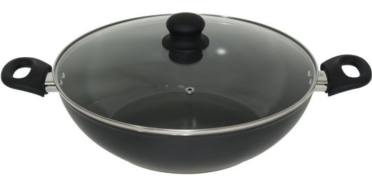 Wok ESSENTIELB 32cm céramique noir