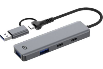 Hub ESSENTIELB 4 en 1 x2 USB-A + x2 USB-C